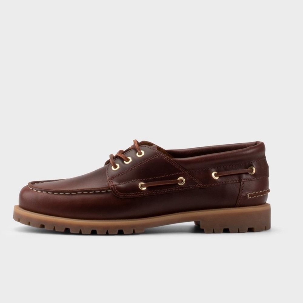 Vagabond Brown Leather Espadrille-Style Boat Shoe